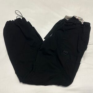 Koi Black Scrub Pants (Cargo) “Lindsey” Tie Waist